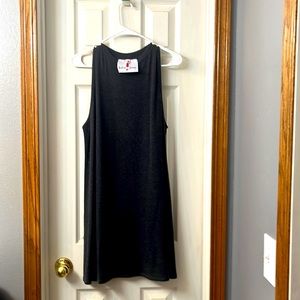 Heather gray size large sleeveless shift dress.